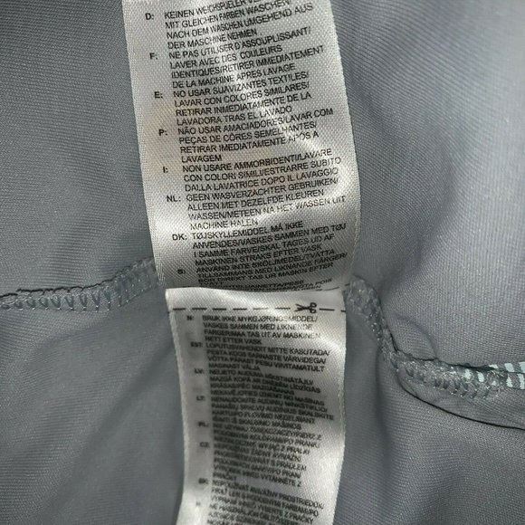 Adidas ClimaCool Mens Golf Polo Shirt Size L Gray Turquoise Yellow Green Stripe - Picture 6 of 7